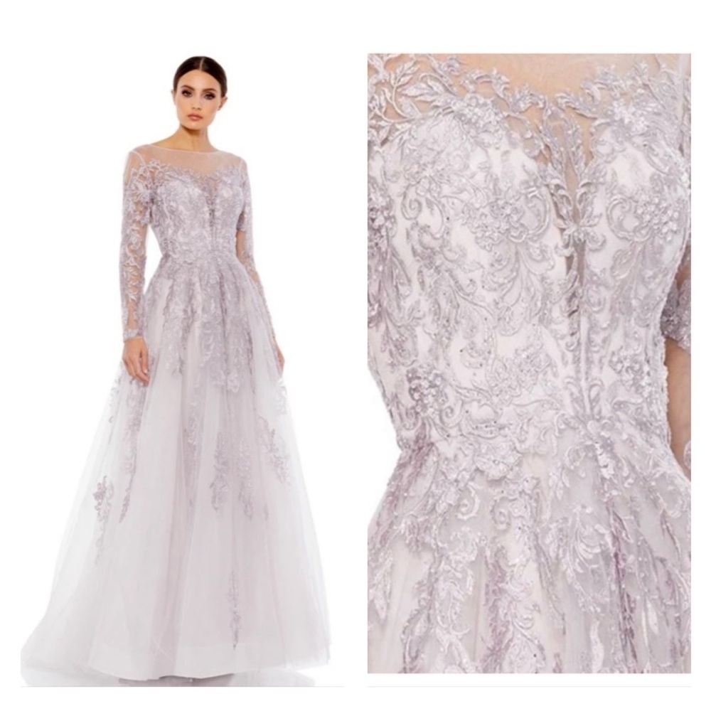 Mac Duggal 50642 Boat Neckline Evening Gown